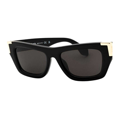 Black-Dark Grey - Side - Palm Angels Unisex Adult Malibu Rectangle Sunglasses