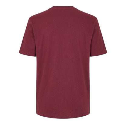 Dark Red - Back - Hugo Mens Delastio Regular T-Shirt