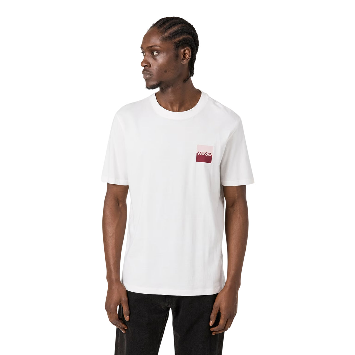 Natural - Side - Hugo Mens Dapusi Regular T-Shirt