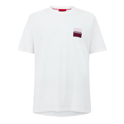 Natural - Front - Hugo Mens Dapusi Regular T-Shirt