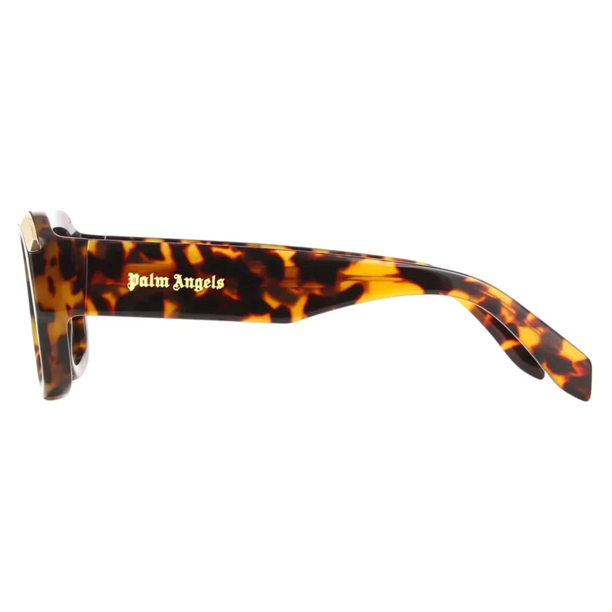 Brown - Back - Palm Angels Mens Salton Rectangle Sunglasses