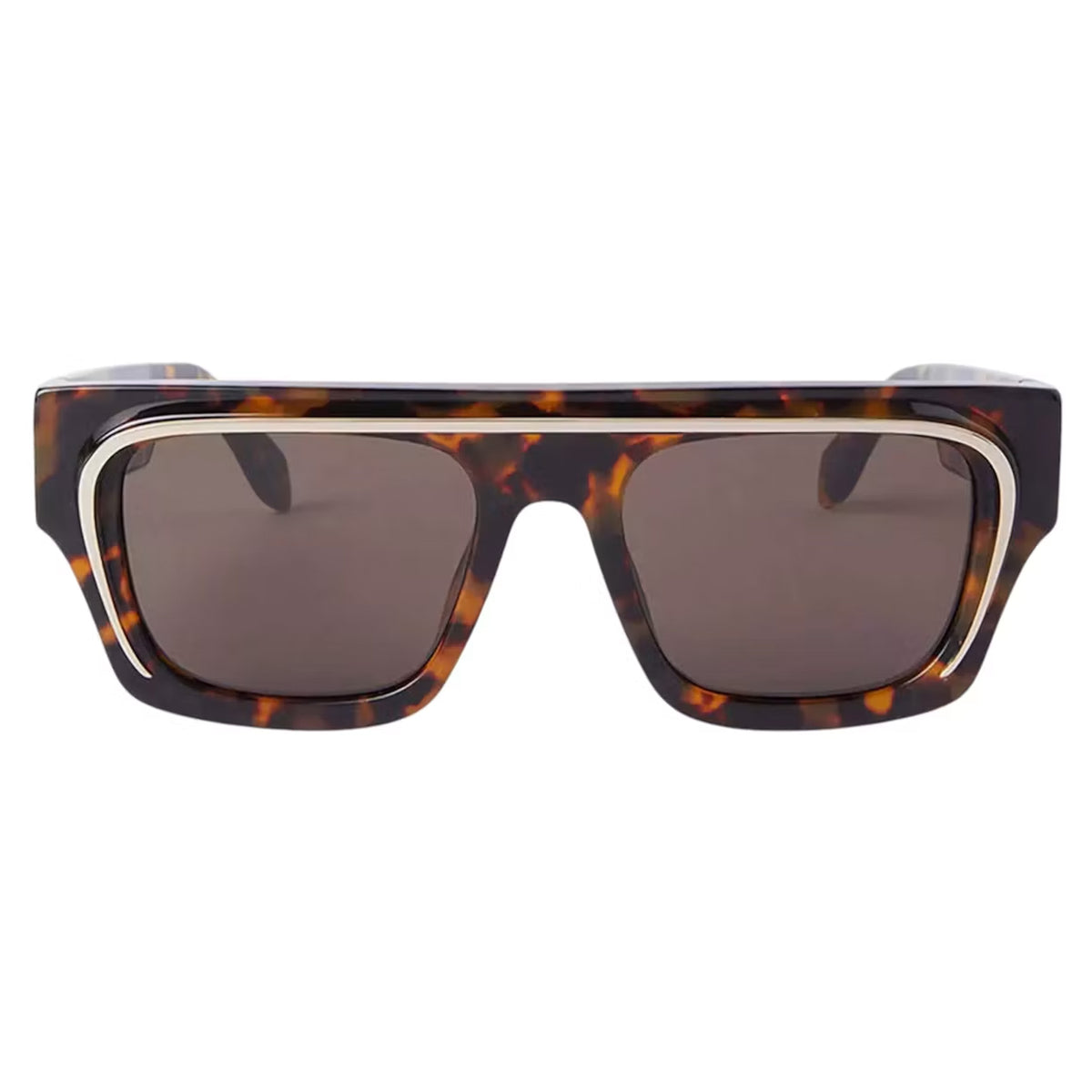 Brown - Lifestyle - Palm Angels Mens Salton Rectangle Sunglasses