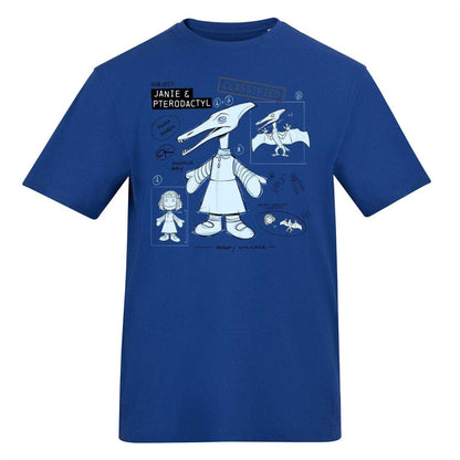 Blue - Front - Characters Unisex Adult T-Shirt