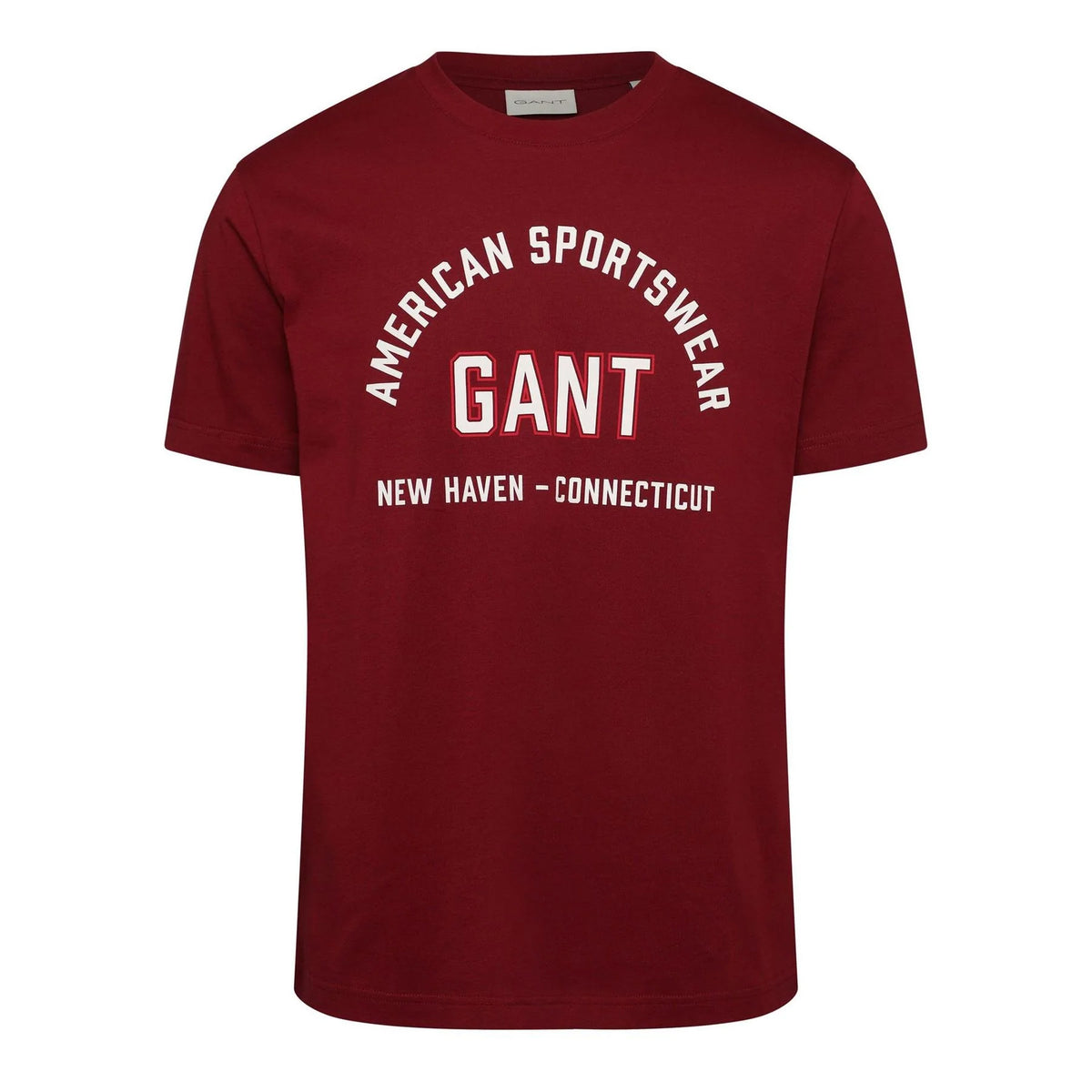 Red - Front - Gant Mens Graphic Print Regular T-Shirt