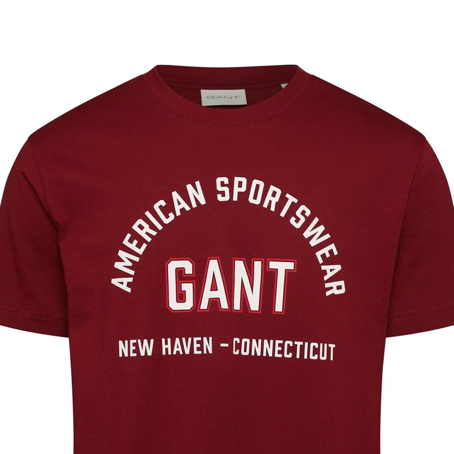 Red - Side - Gant Mens Graphic Print Regular T-Shirt