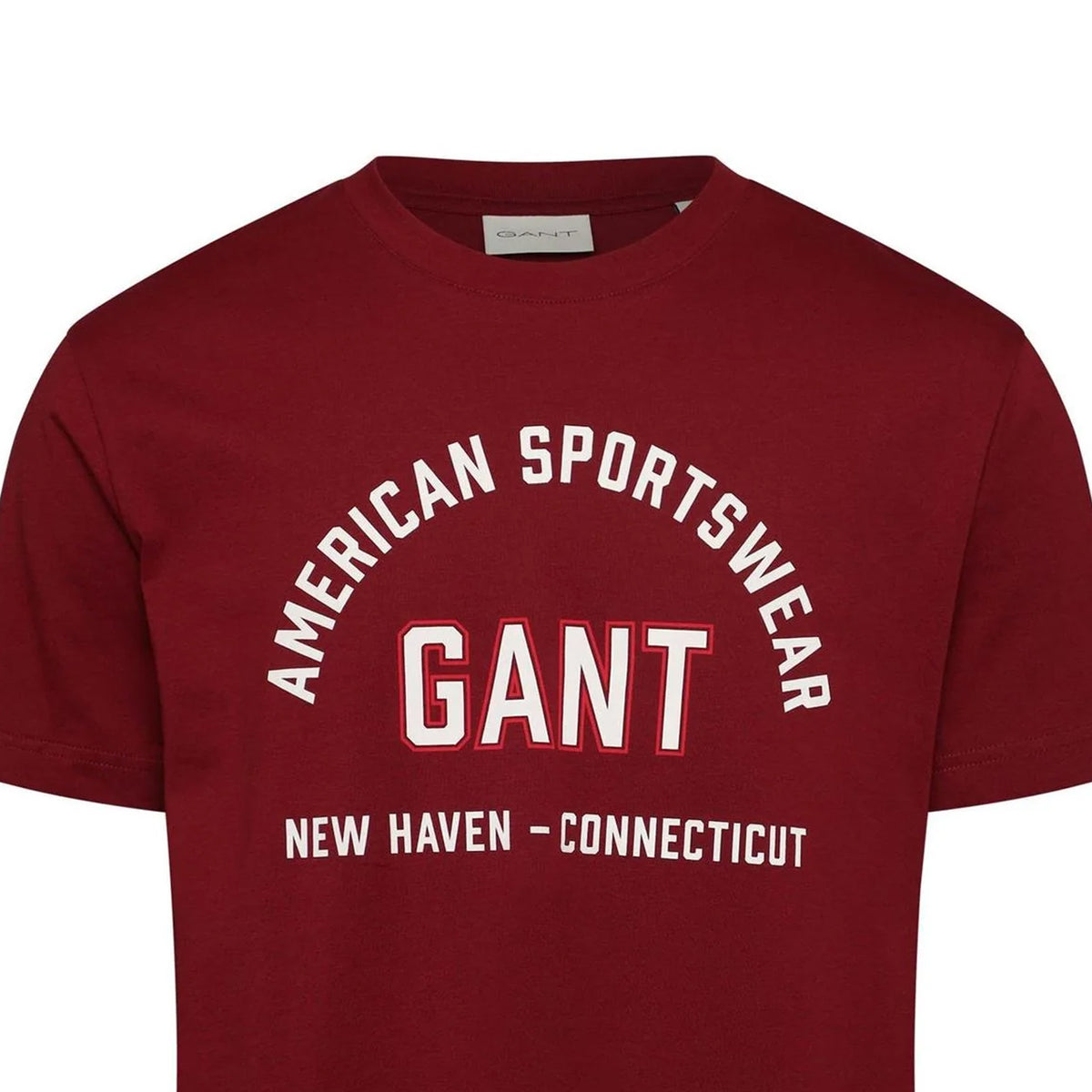 Red - Side - Gant Mens Graphic Print Regular T-Shirt