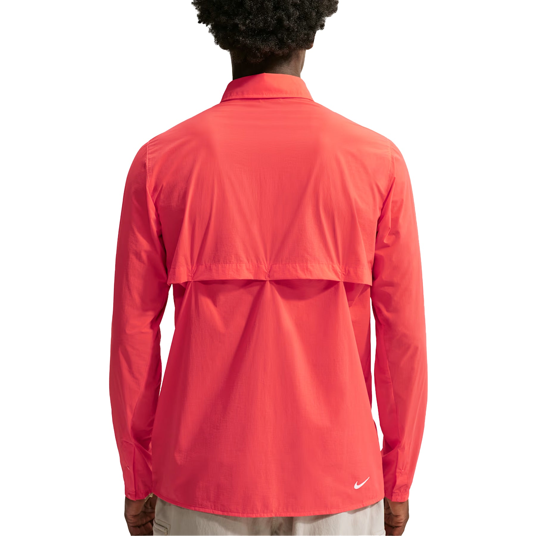 Crimson-White - Back - Nike Mens ACG Half Zip Long-Sleeved Running T-Shirt