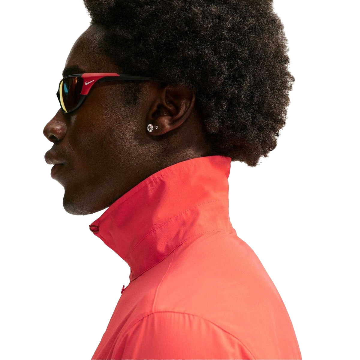 Crimson-White - Lifestyle - Nike Mens ACG Half Zip Long-Sleeved Running T-Shirt