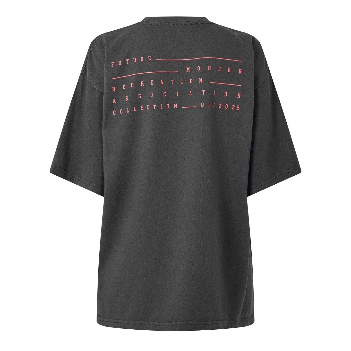 Washed Black - Back - PE Nation Womens-Ladies Back Print T-Shirt