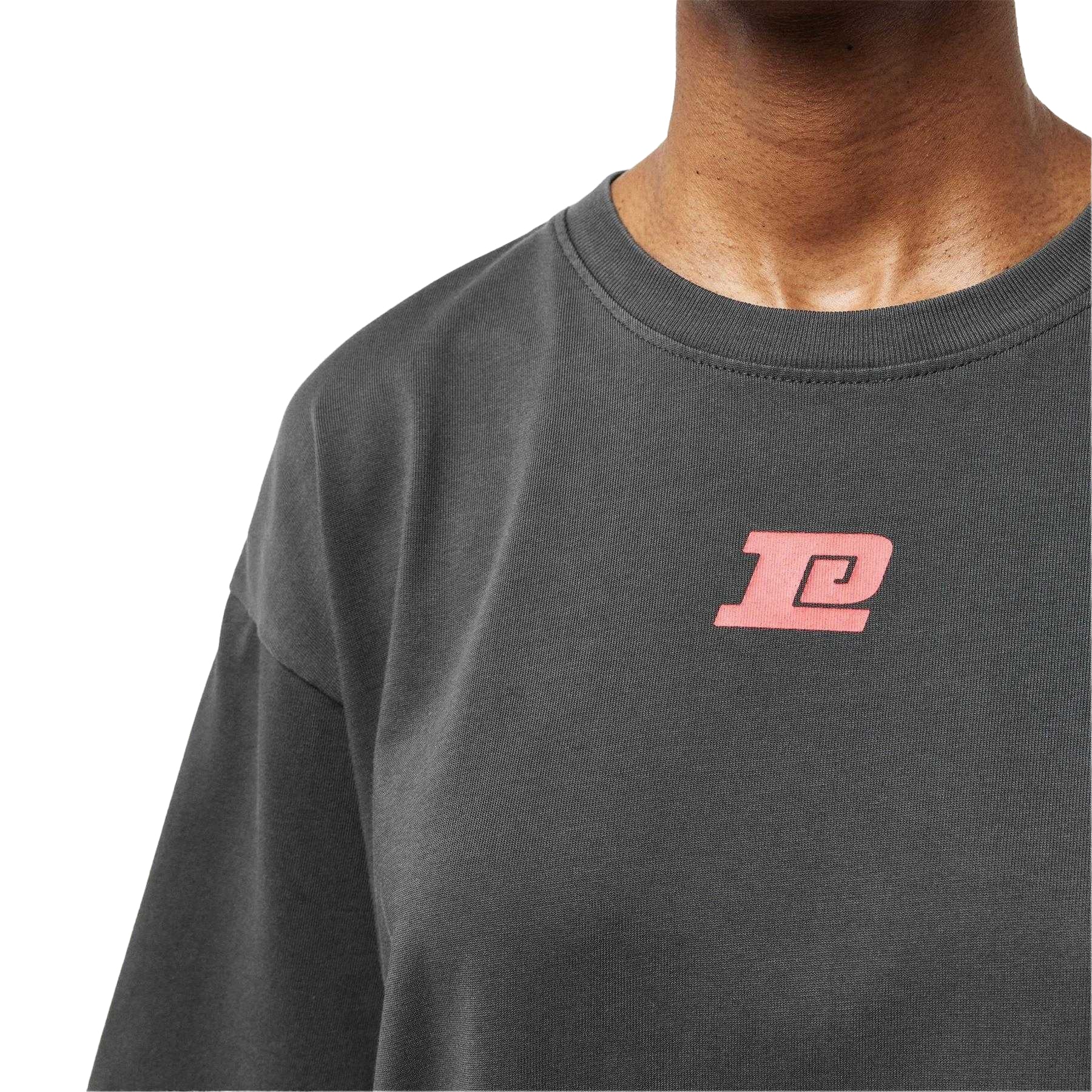Washed Black - Side - PE Nation Womens-Ladies Back Print T-Shirt