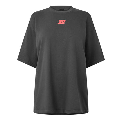 Washed Black - Front - PE Nation Womens-Ladies Back Print T-Shirt