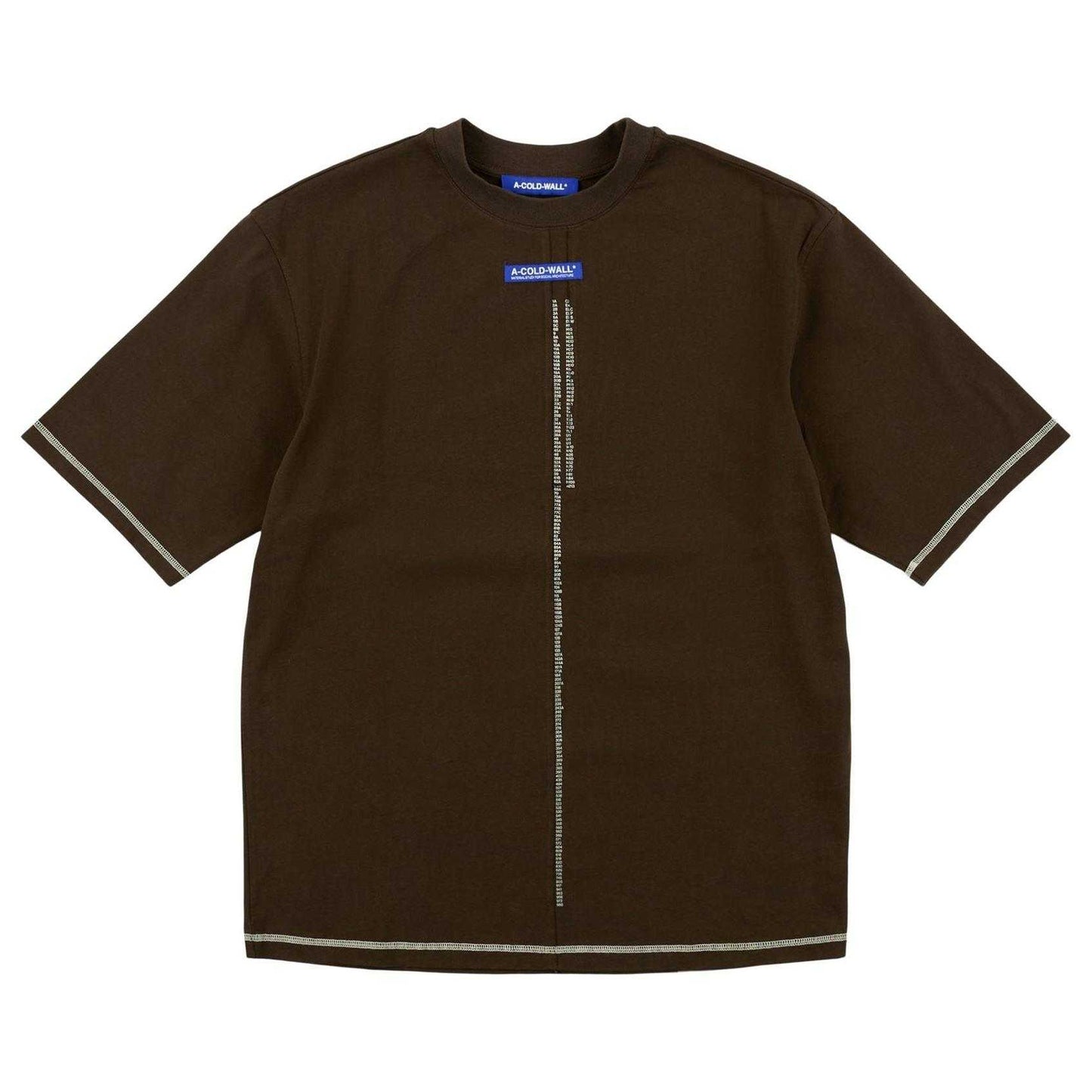 Brown - Front - A-COLD-WALL Mens Night Shift T-Shirt