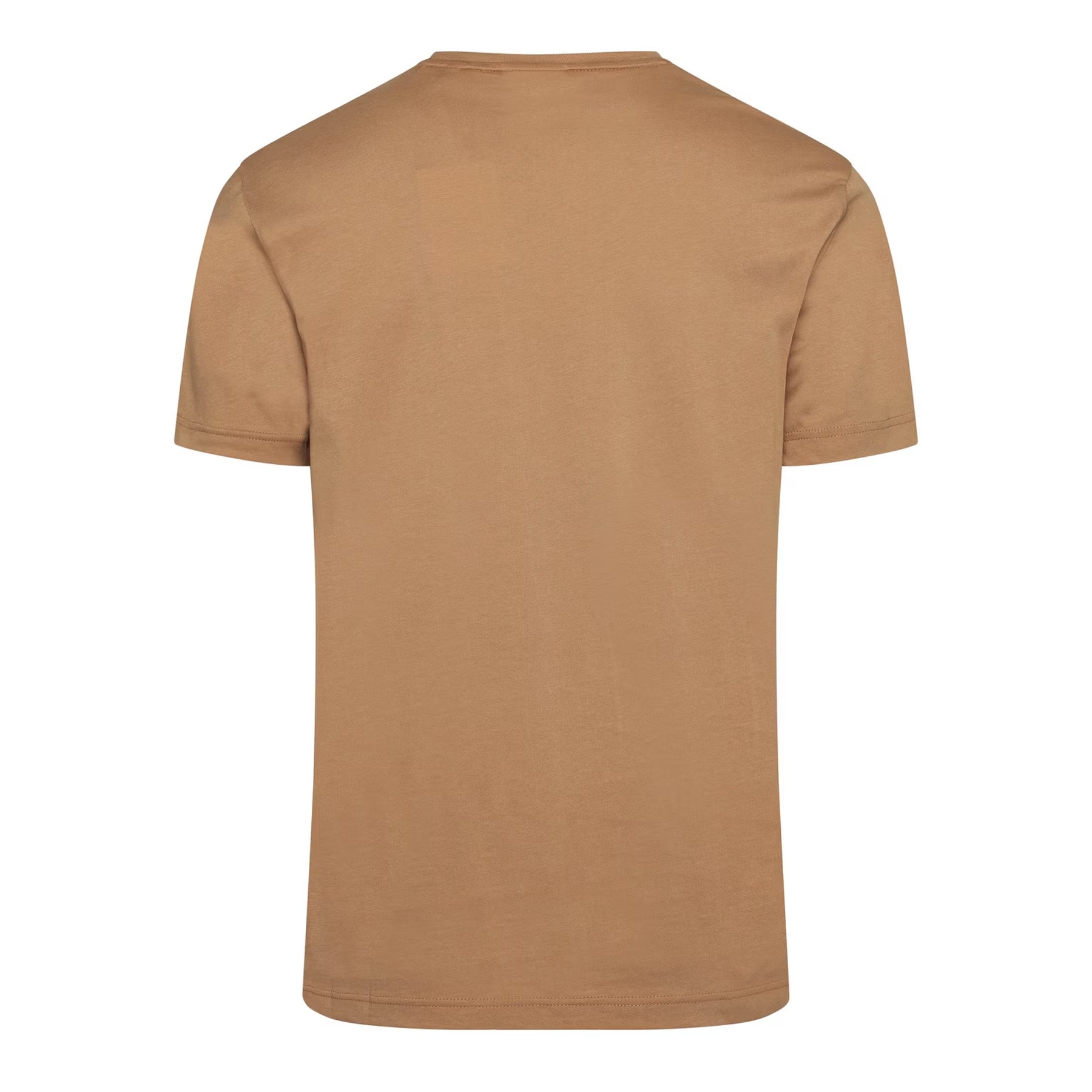 Beige - Back - Gant Mens Shield Logo Regular T-Shirt