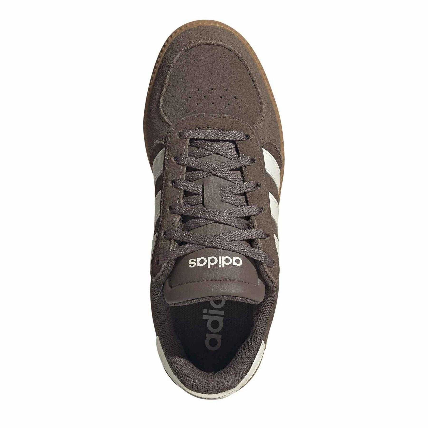 Olive Strata - Lifestyle - Adidas Childrens-Kids Breaknet Suede Trainers