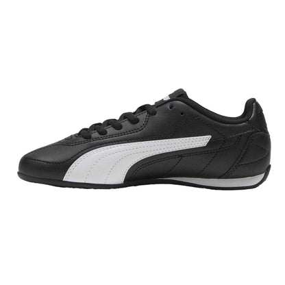 Black-White - Back - Puma Childrens-Kids Catch Trainers