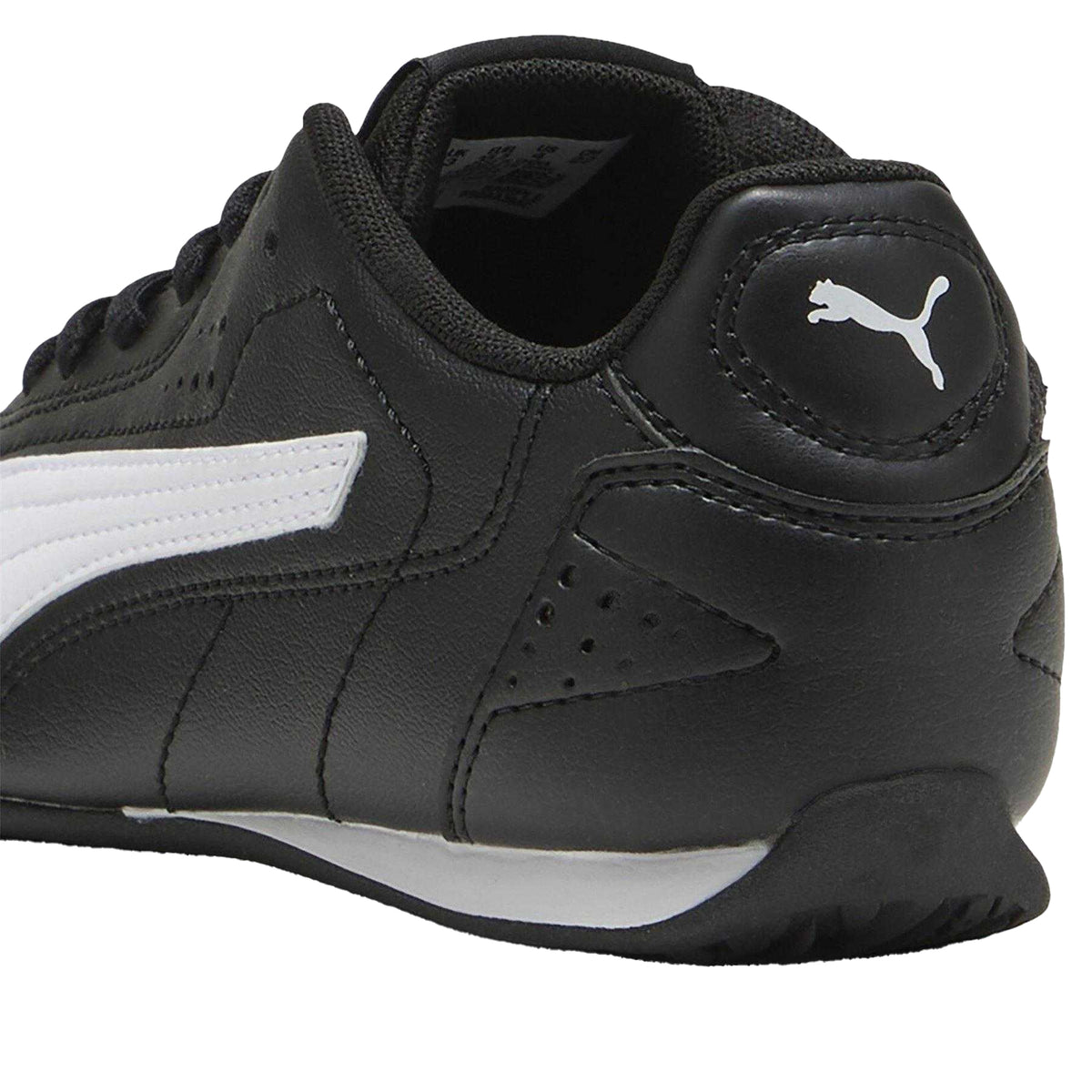 Black-White - Pack Shot - Puma Childrens-Kids Catch Trainers