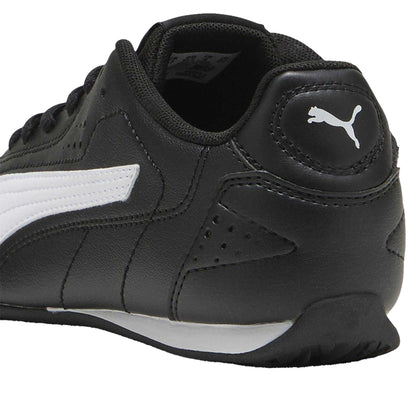 Black-White - Pack Shot - Puma Childrens-Kids Catch Trainers