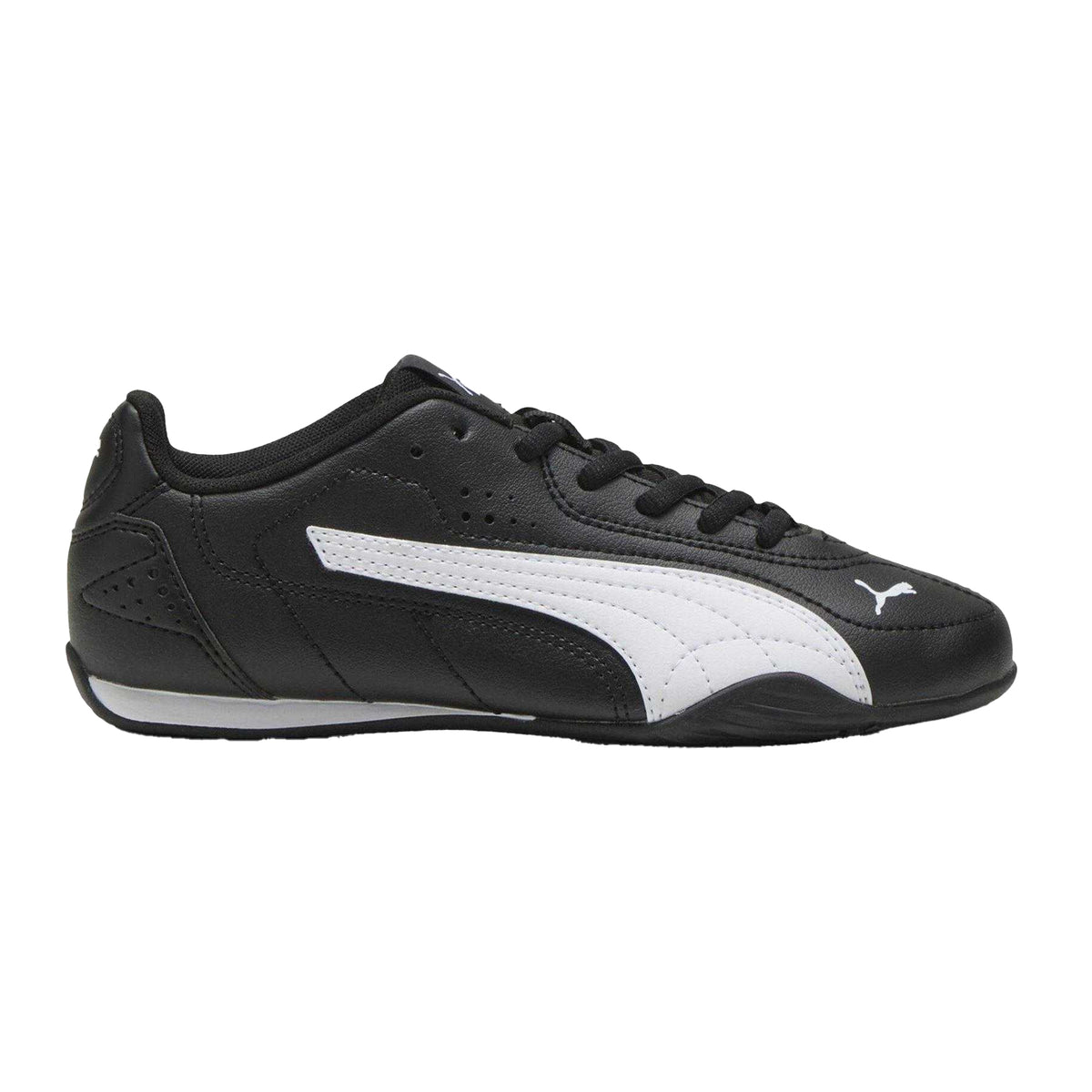 Black-White - Front - Puma Childrens-Kids Catch Trainers