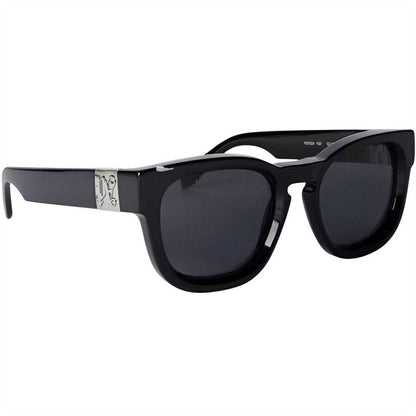 Black-Dark Grey - Back - Palm Angels Mens Rectangle Sunglasses