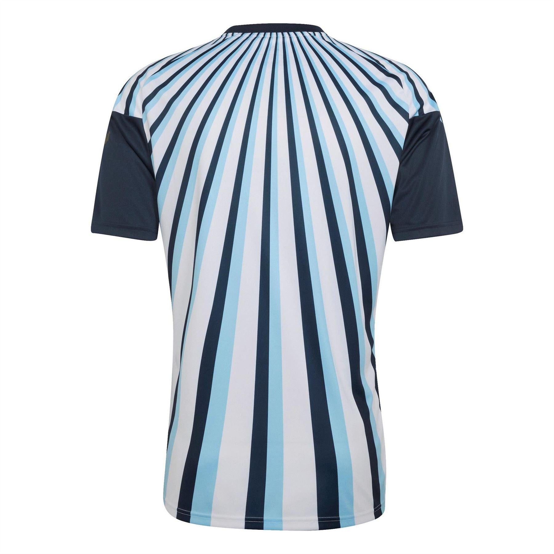 White-Blue - Back - Adidas Mens 2026 Pre Match Argentina T-Shirt