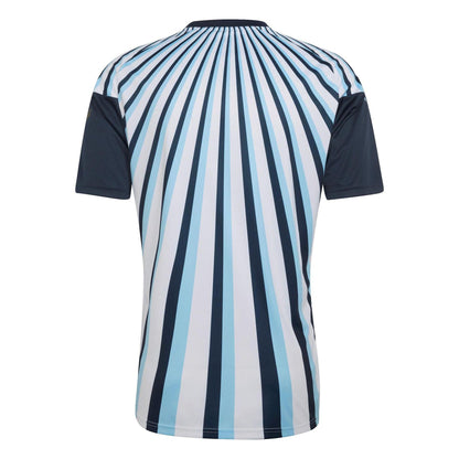 White-Blue - Back - Adidas Mens 2026 Pre Match Argentina T-Shirt