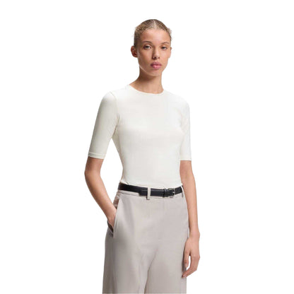 Natural - Lifestyle - Hugo Womens-Ladies Darnelia Plain T-Shirt