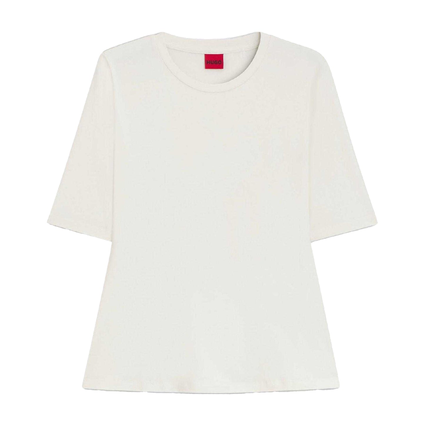Natural - Front - Hugo Womens-Ladies Darnelia Plain T-Shirt