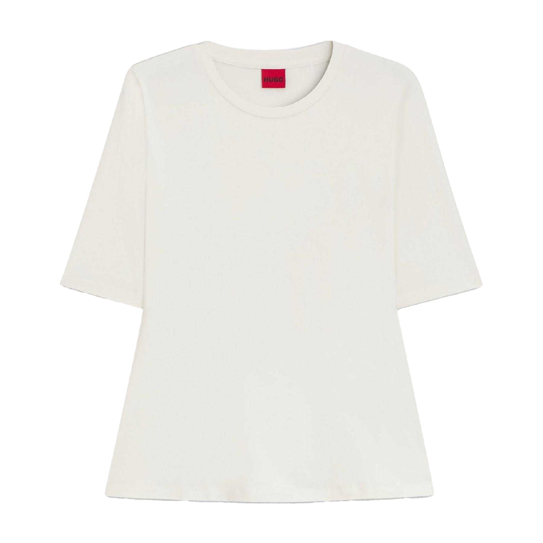 Natural - Front - Hugo Womens-Ladies Darnelia Plain T-Shirt
