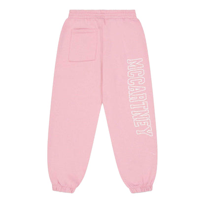 Pink - Back - Stella McCartney Childrens-Kids Fleece Letters Joggers