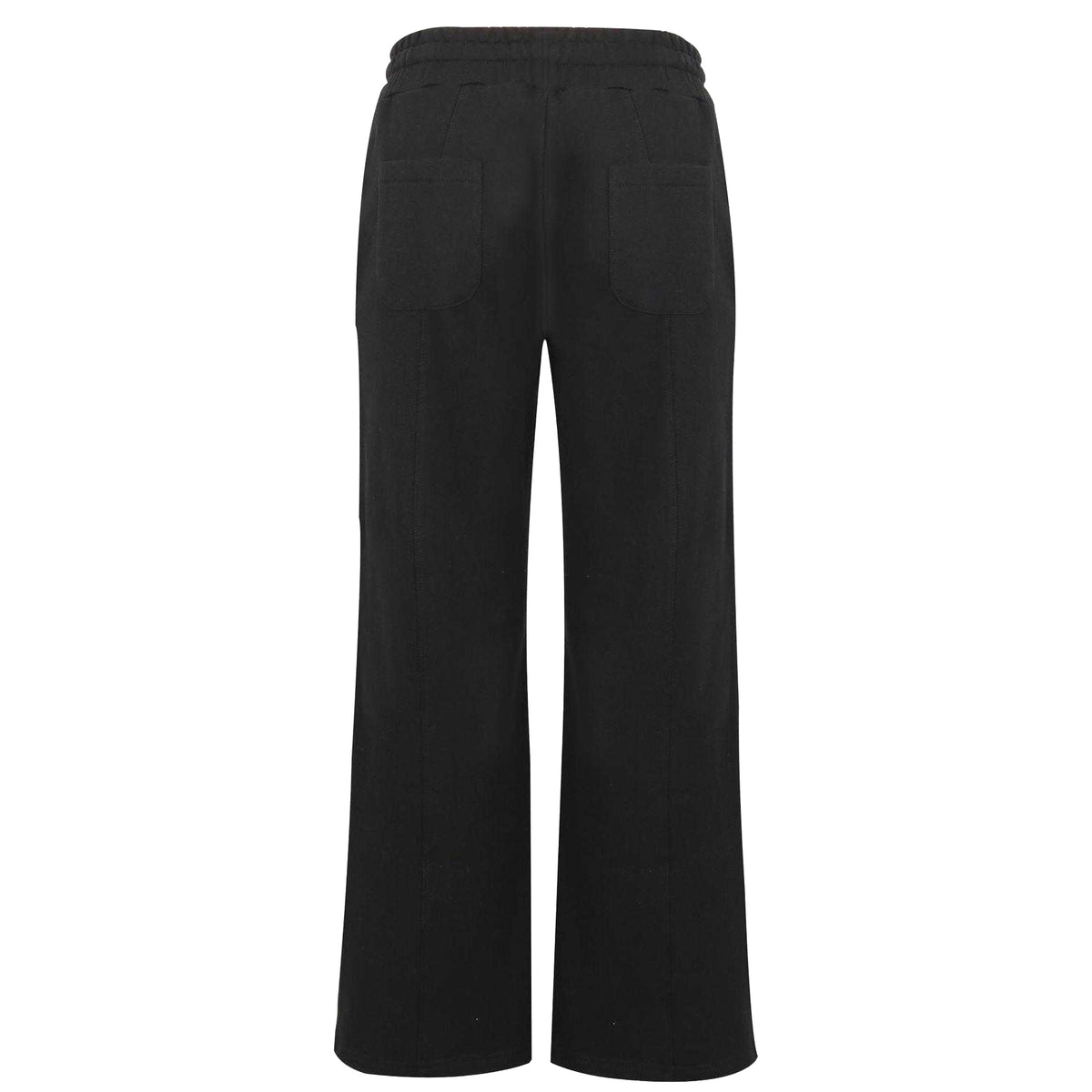 Black - Back - Pretty Boy Ugly World Womens-Ladies Cotton Logo Standard Joggers