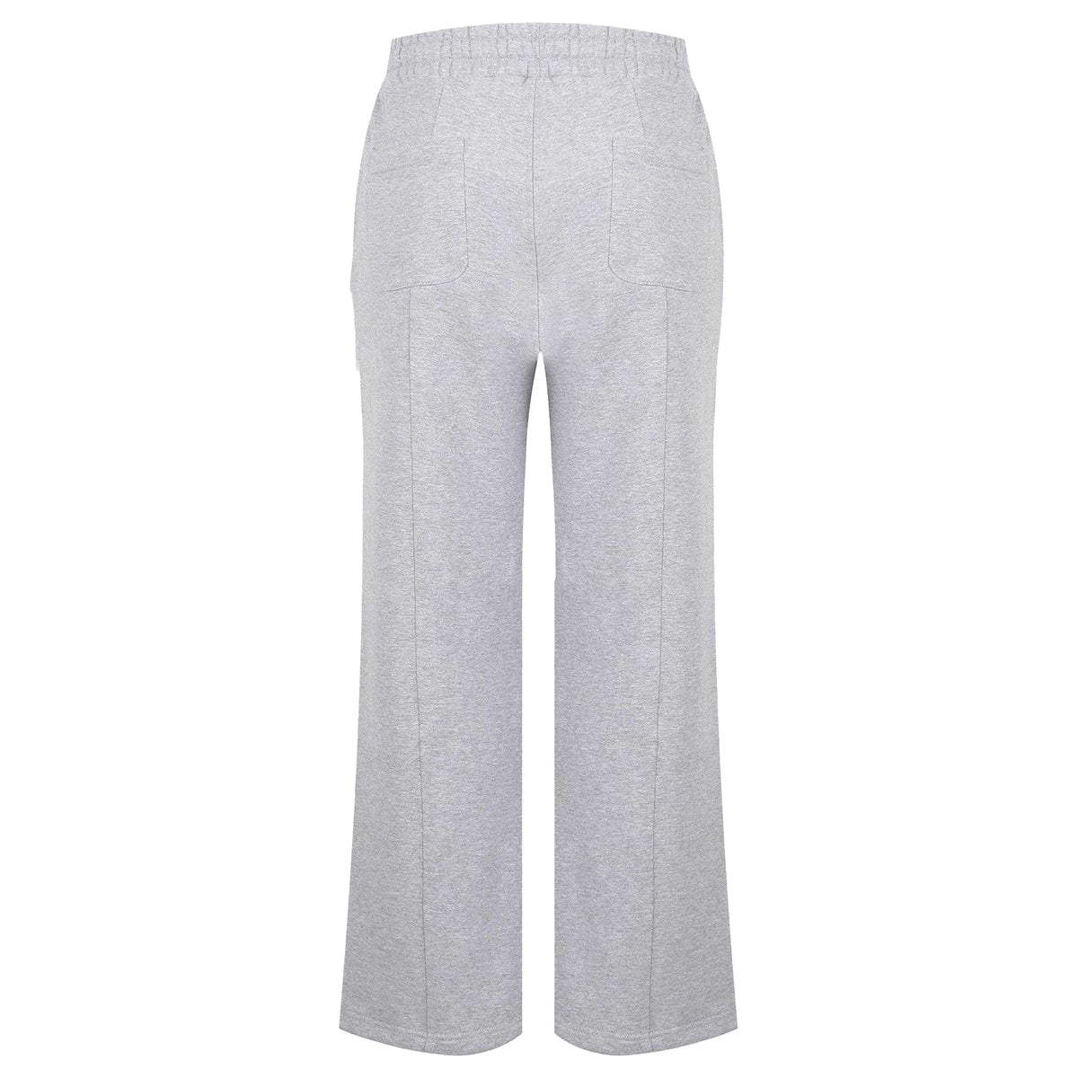 Grey - Back - Pretty Boy Ugly World Womens-Ladies Cotton Logo Standard Joggers