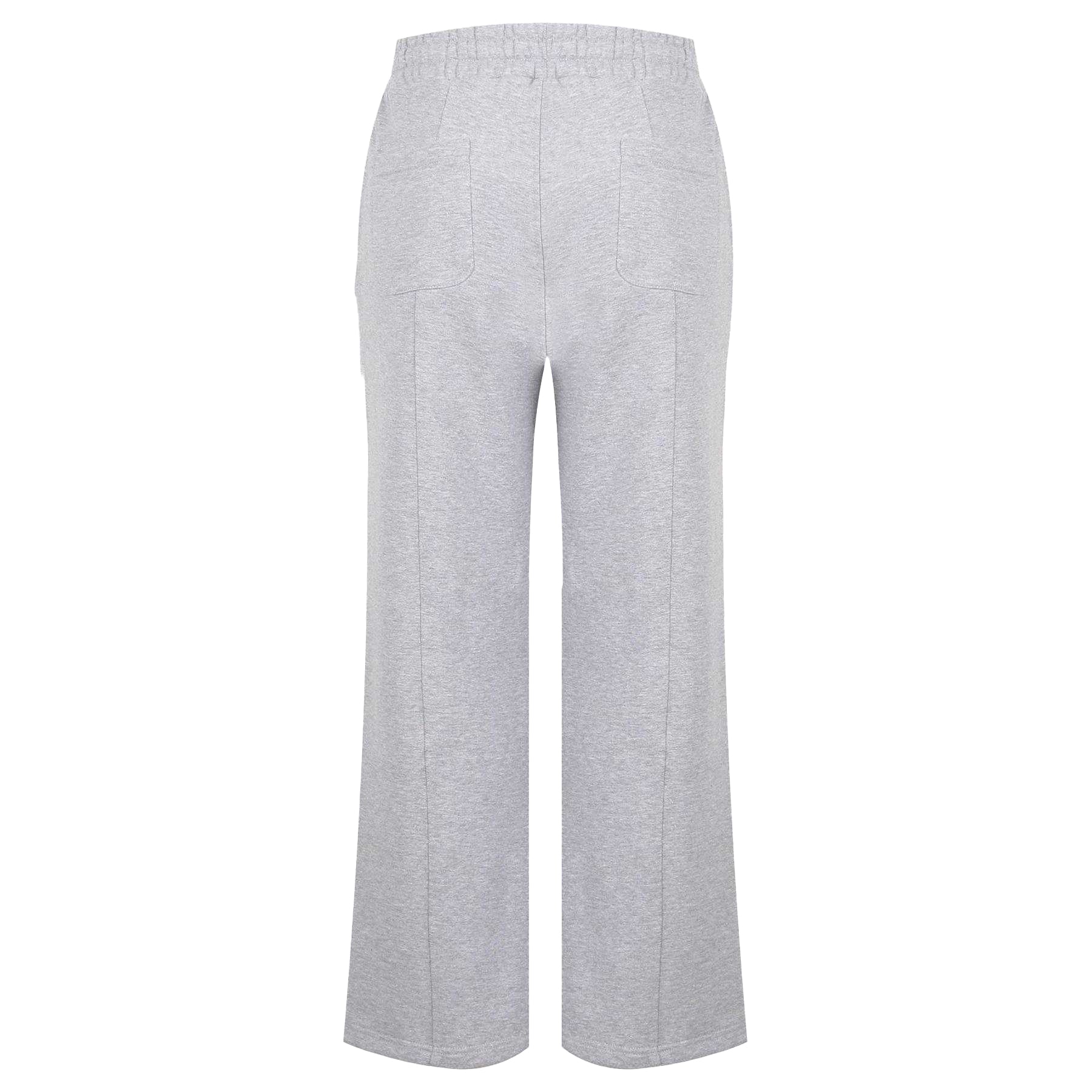 Grey - Back - Pretty Boy Ugly World Womens-Ladies Cotton Logo Standard Joggers