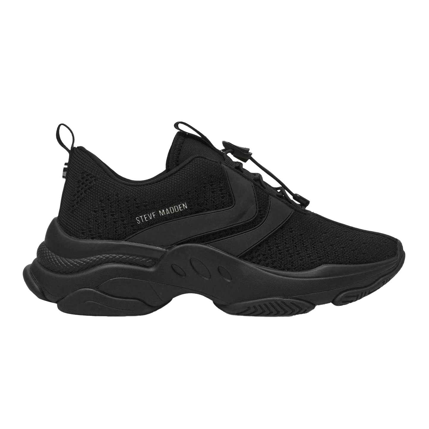 Black - Front - Steve Madden Womens-Ladies Main Street Trainers