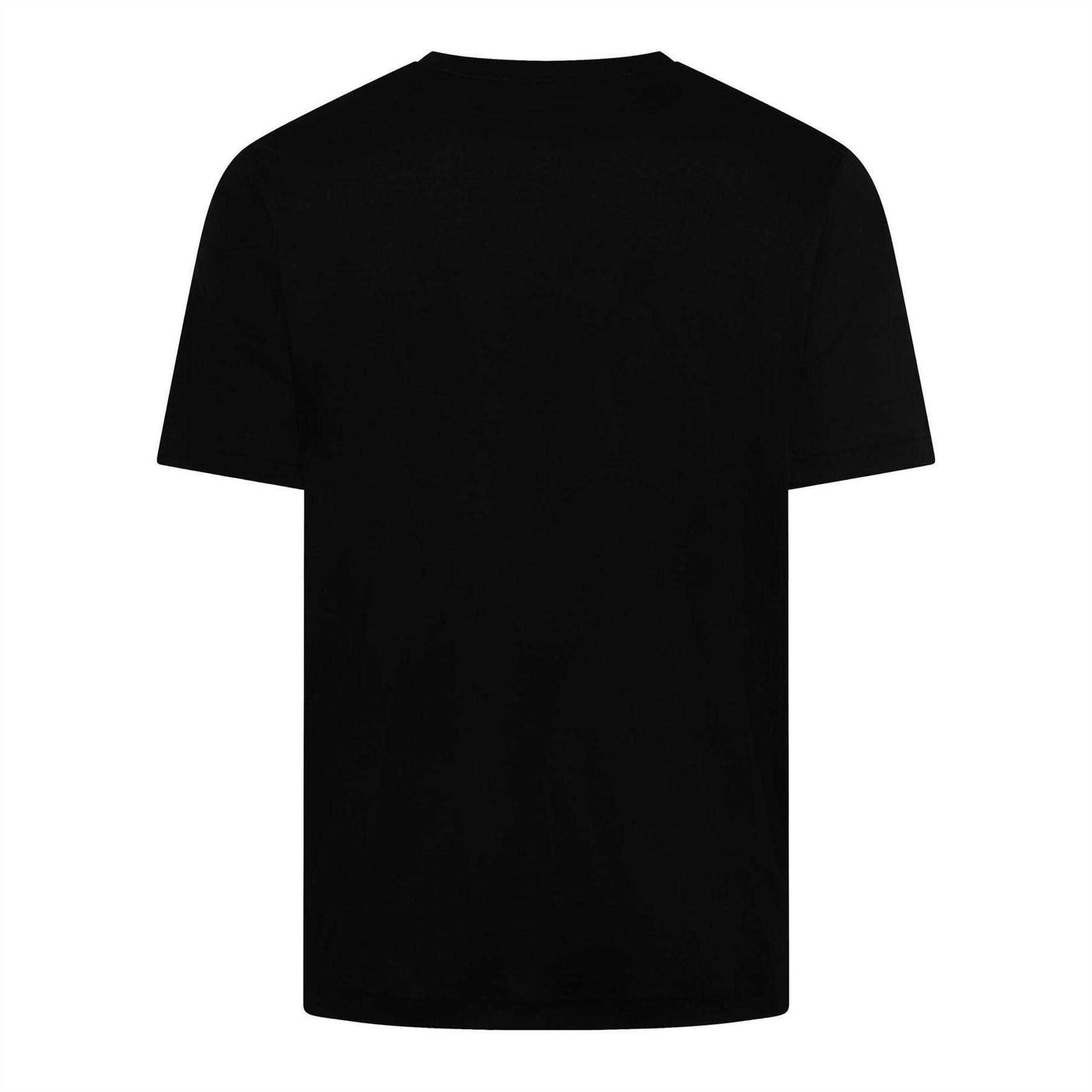 Black - Back - Boss Mens Unity Stripe Logo T-Shirt