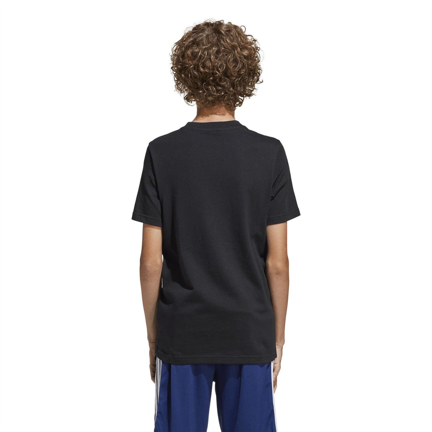 Black - Back - Adidas Childrens-Kids Camo Embossed T-Shirt