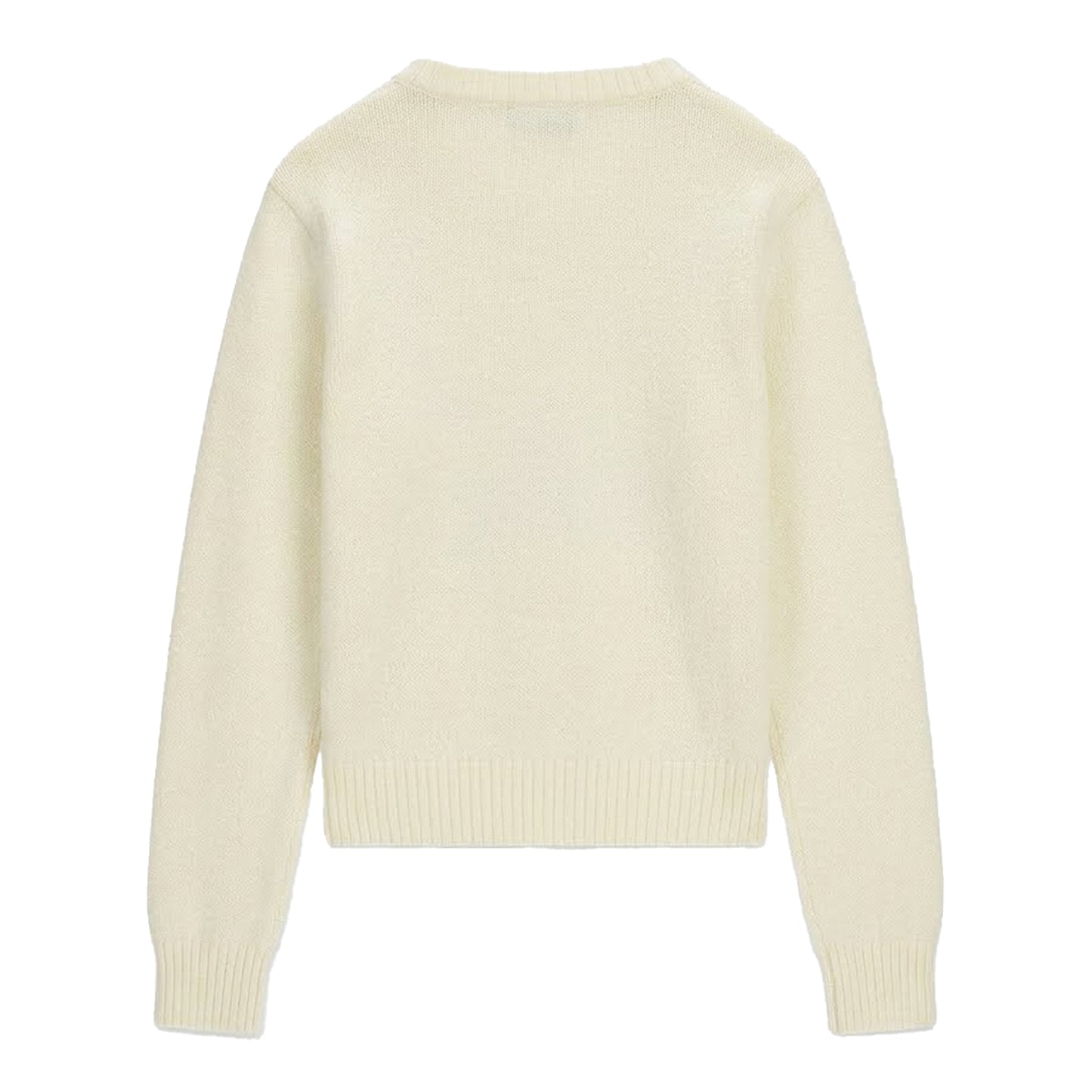 Warm White - Back - Guess Womens-Ladies Jeans Embroidered Logo Jumper