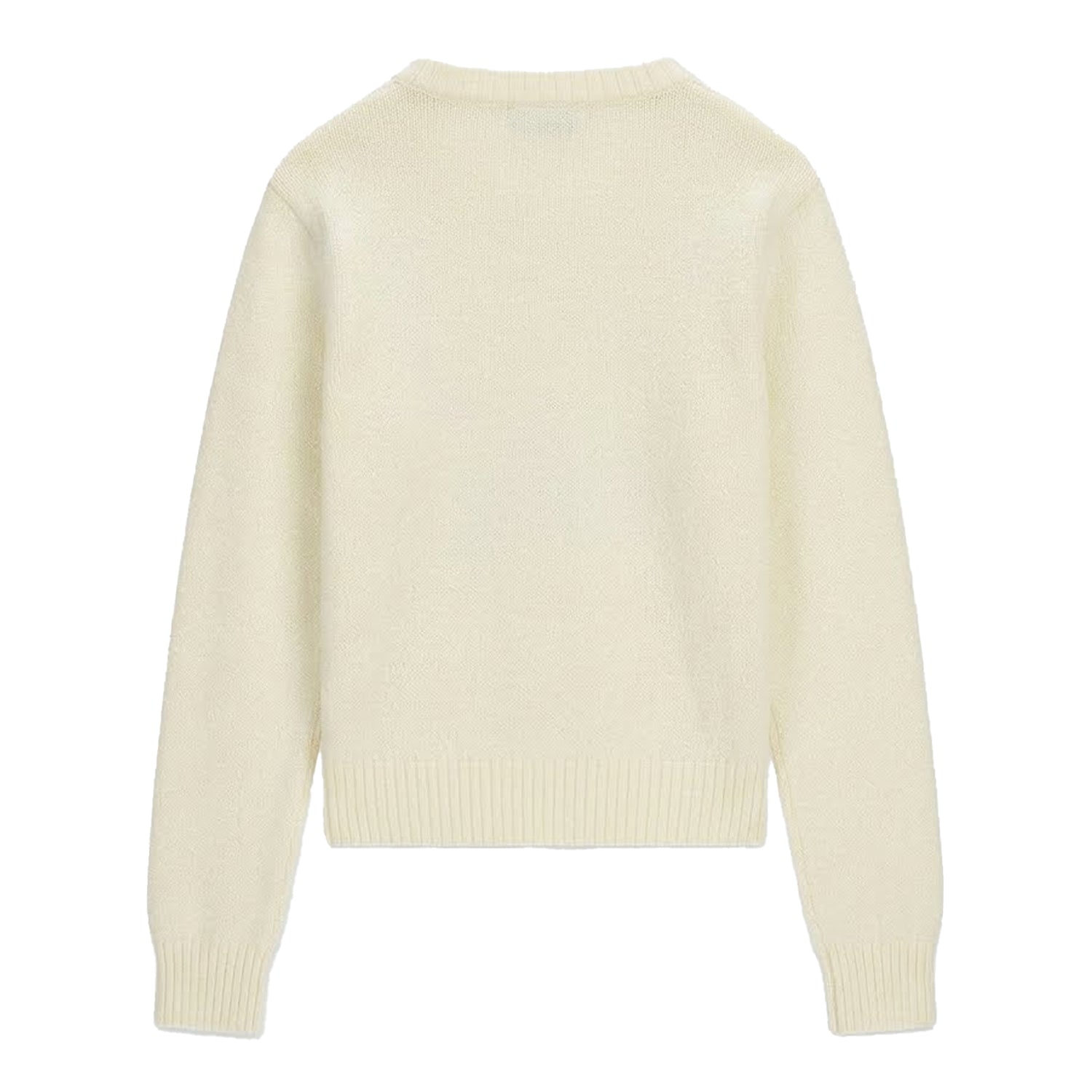 Warm White - Back - Guess Womens-Ladies Jeans Embroidered Logo Jumper