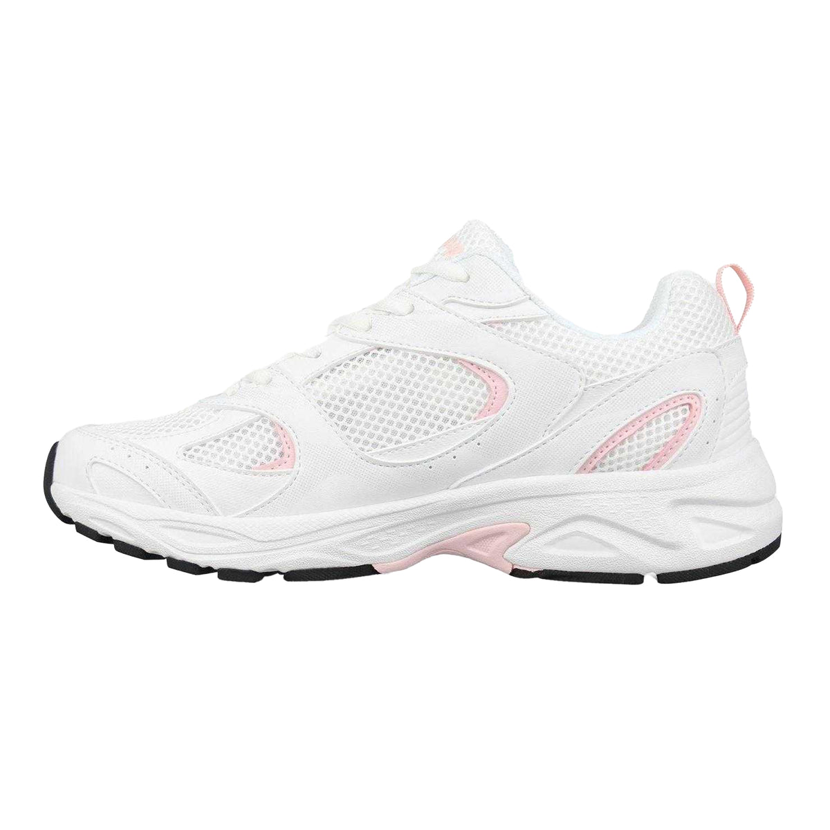 White-Pink - Back - USA Pro Womens-Ladies Pro Mira Synthetic Leather Trainers