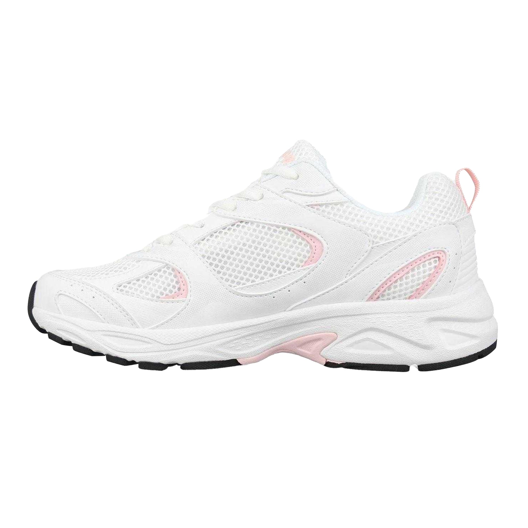 White-Pink - Back - USA Pro Womens-Ladies Pro Mira Synthetic Leather Trainers