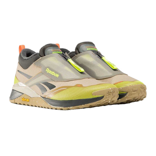 Beige-Lime Green-Black-Light Grey - Front - Reebok Unisex Adult Nano X4 Adventure Winter Trainers