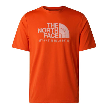 Lava Red - Front - The North Face Mens Running T-Shirt