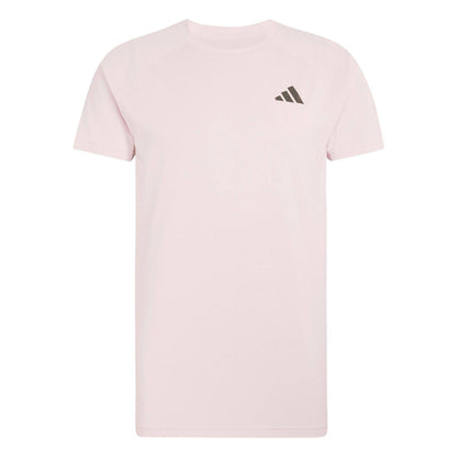 Pink - Front - Adidas Mens US Open Logo T-Shirt
