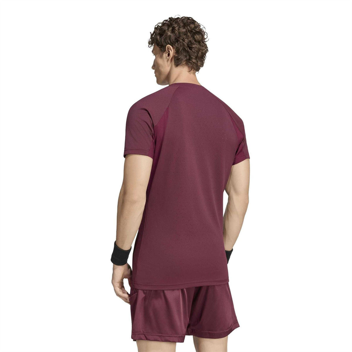 Maroon - Back - Adidas Mens Freelift Pro T-Shirt