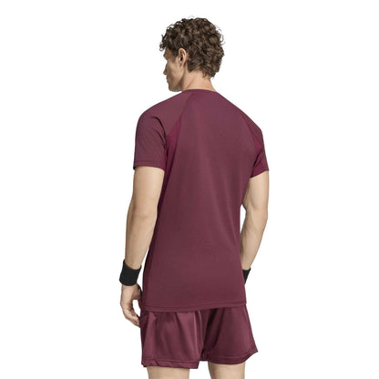 Maroon - Back - Adidas Mens Freelift Pro T-Shirt