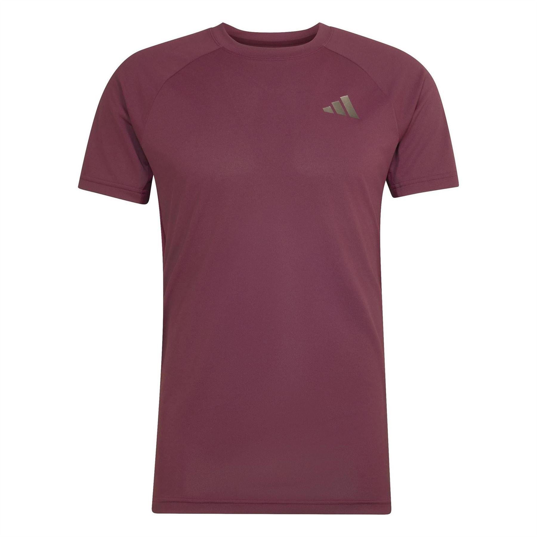 Maroon - Front - Adidas Mens Freelift Pro T-Shirt