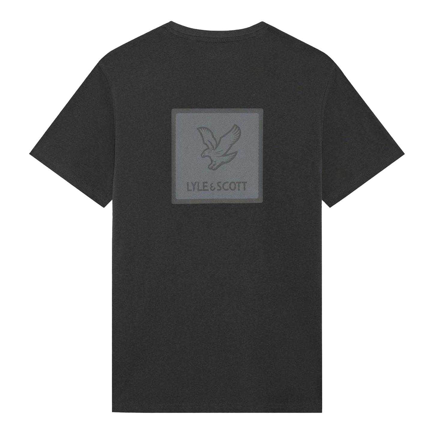 Gunmetal - Back - Lyle & Scott Mens Back Print Regular T-Shirt