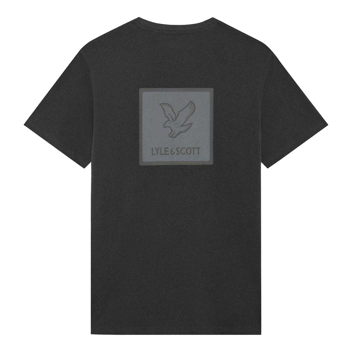 Gunmetal - Back - Lyle & Scott Mens Back Print Regular T-Shirt