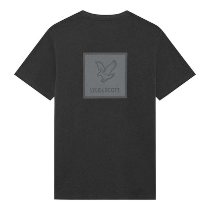 Gunmetal - Back - Lyle & Scott Mens Back Print Regular T-Shirt