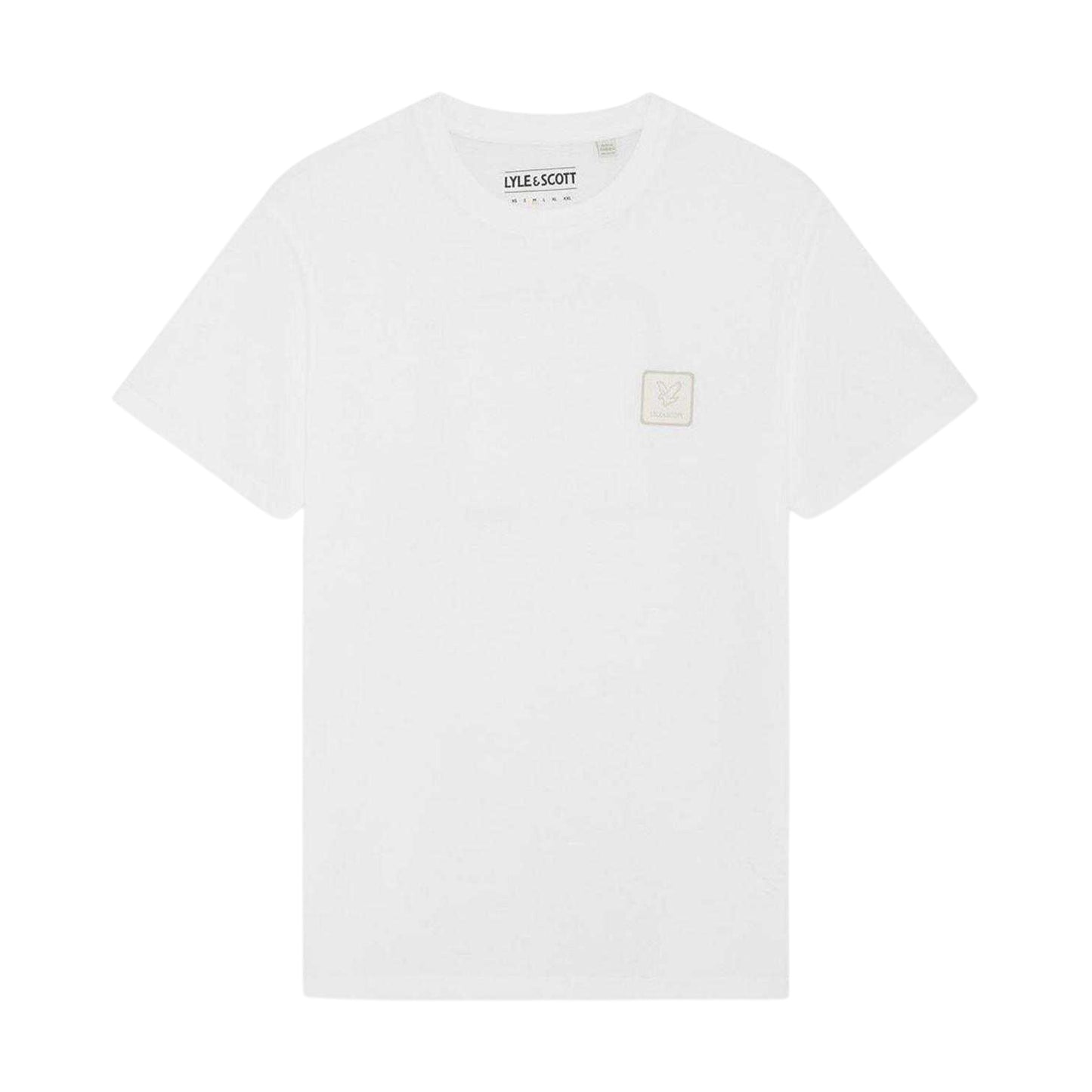 White - Front - Lyle & Scott Mens Back Print Regular T-Shirt