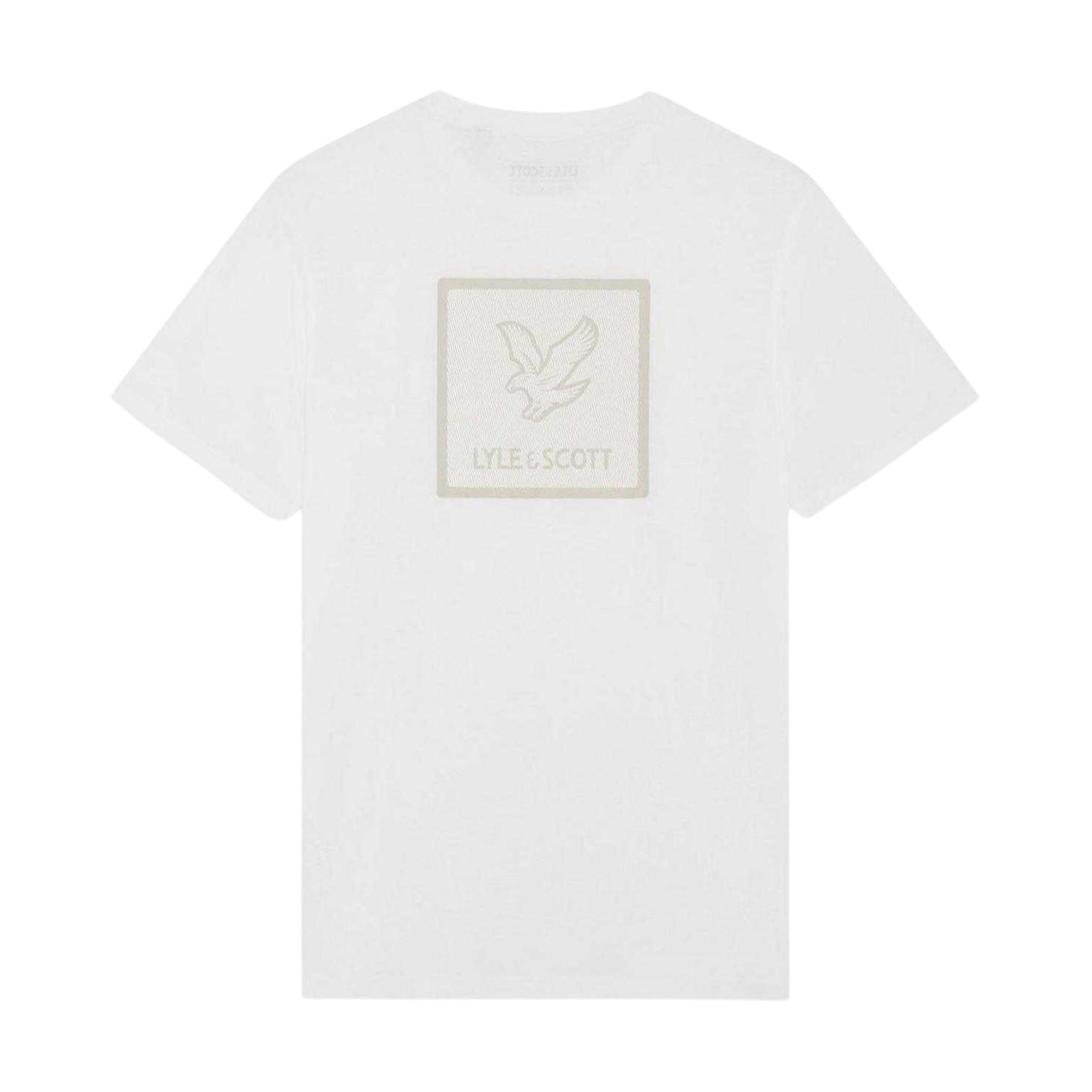 White - Back - Lyle & Scott Mens Back Print Regular T-Shirt